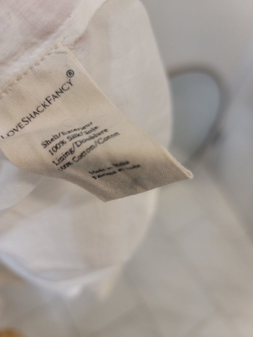 LOVESHACKFANCY White Cotton Broderie Anglaise Backless Mini Halter Dress Sz 6 - Picture 6 of 6